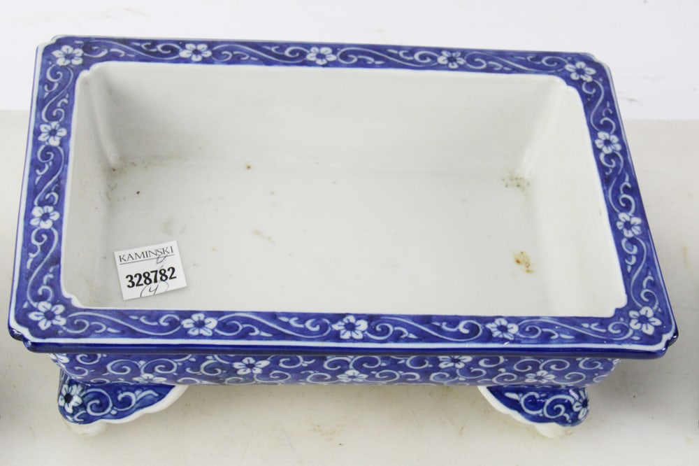 Three Ceramic Cricket Boxes, Planter - 7