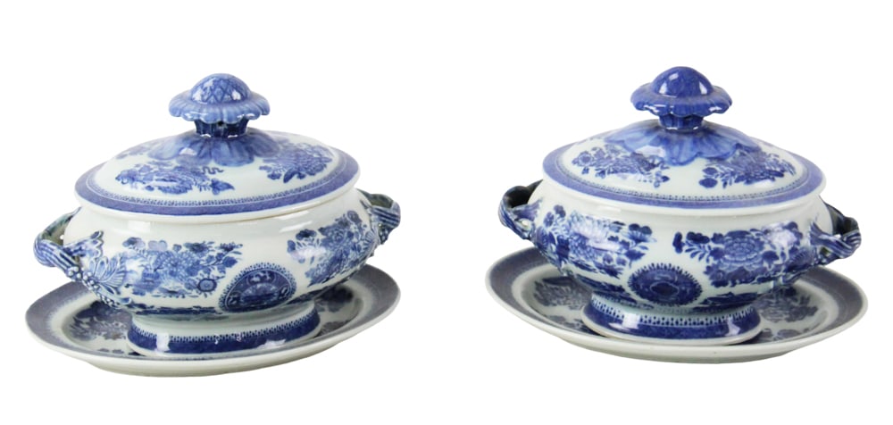 Pair of Antique Chinese Export Tureens, Fitzhugh (1 of 10)