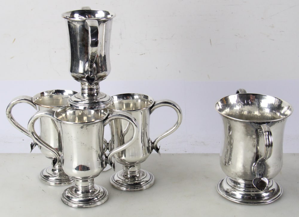 Four Two-Handled Goblets - 7