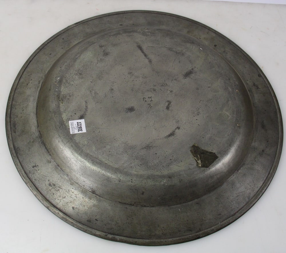 Early Pewter Charger - 7