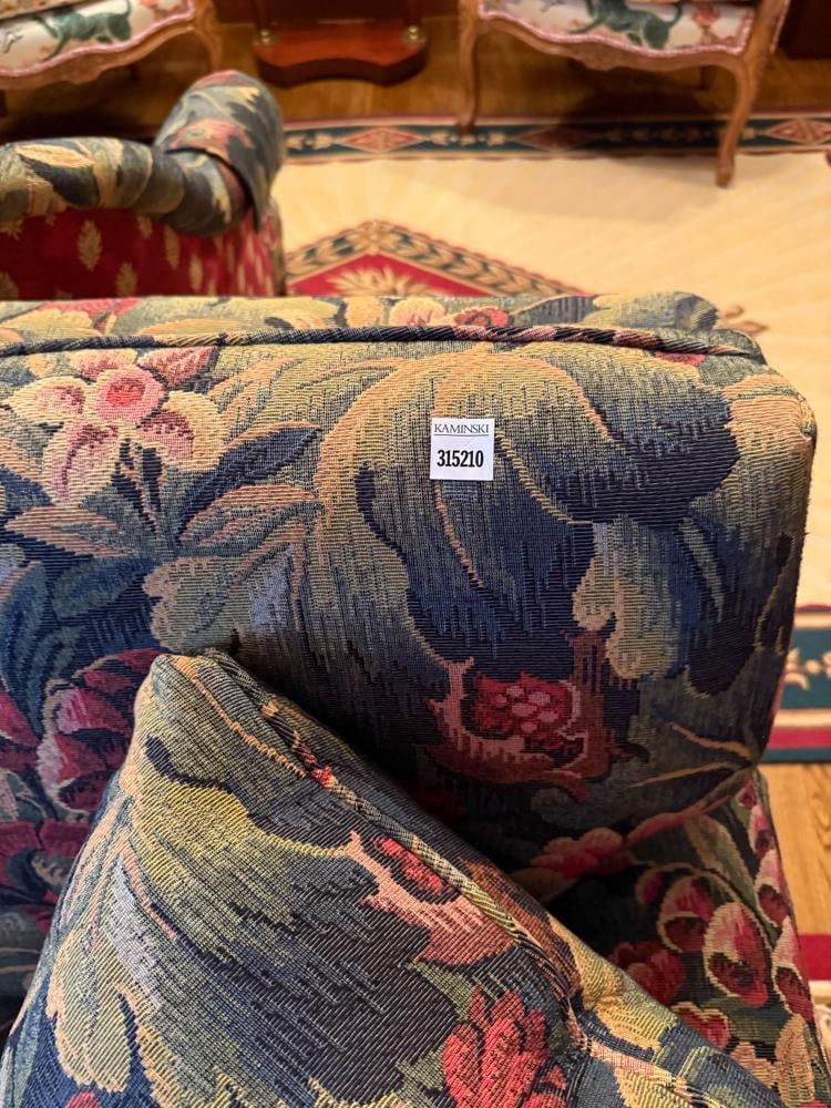 Custom Floral-upholstered Couch - 5