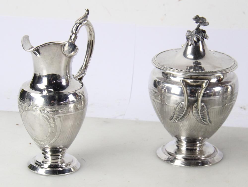 19thC American Coin Silver Tea Set - 11