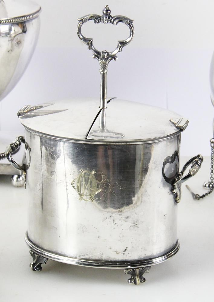 Assorted Silverplate Items, Pitcher, Urn, Teapot, etc. - 3