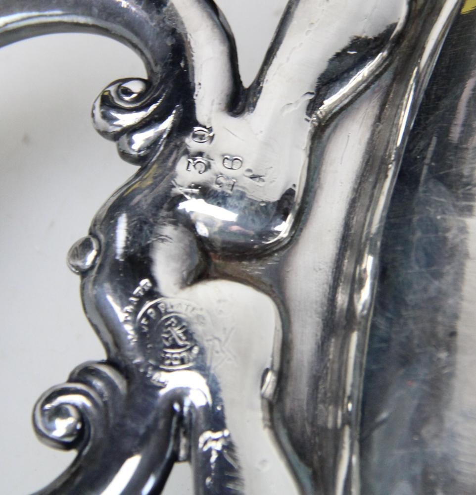 Victorian Silverplate Tray with Engravings - 10