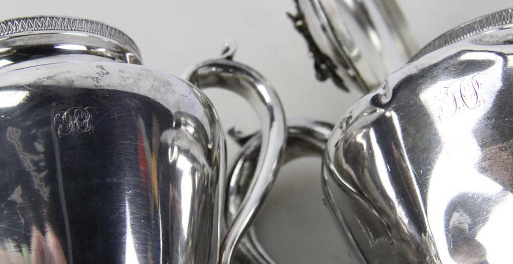 Silverplate Tea Set by Bailey and Co. - 16