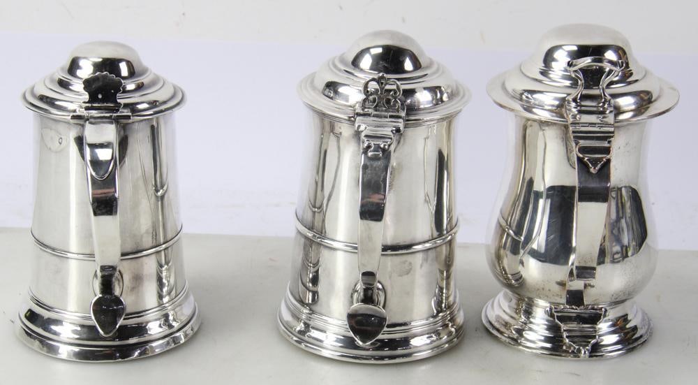 Silverplate Tankards - 5