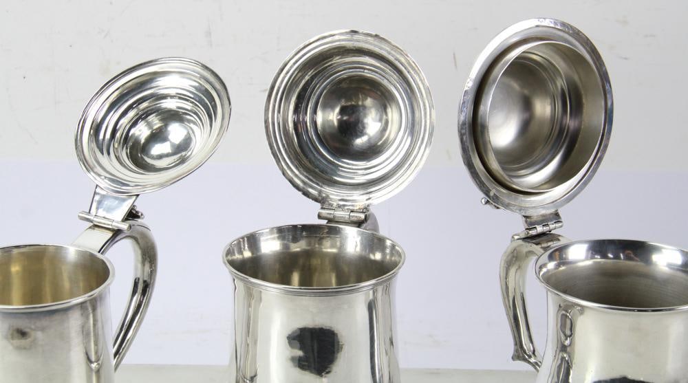 Silverplate Tankards - 6