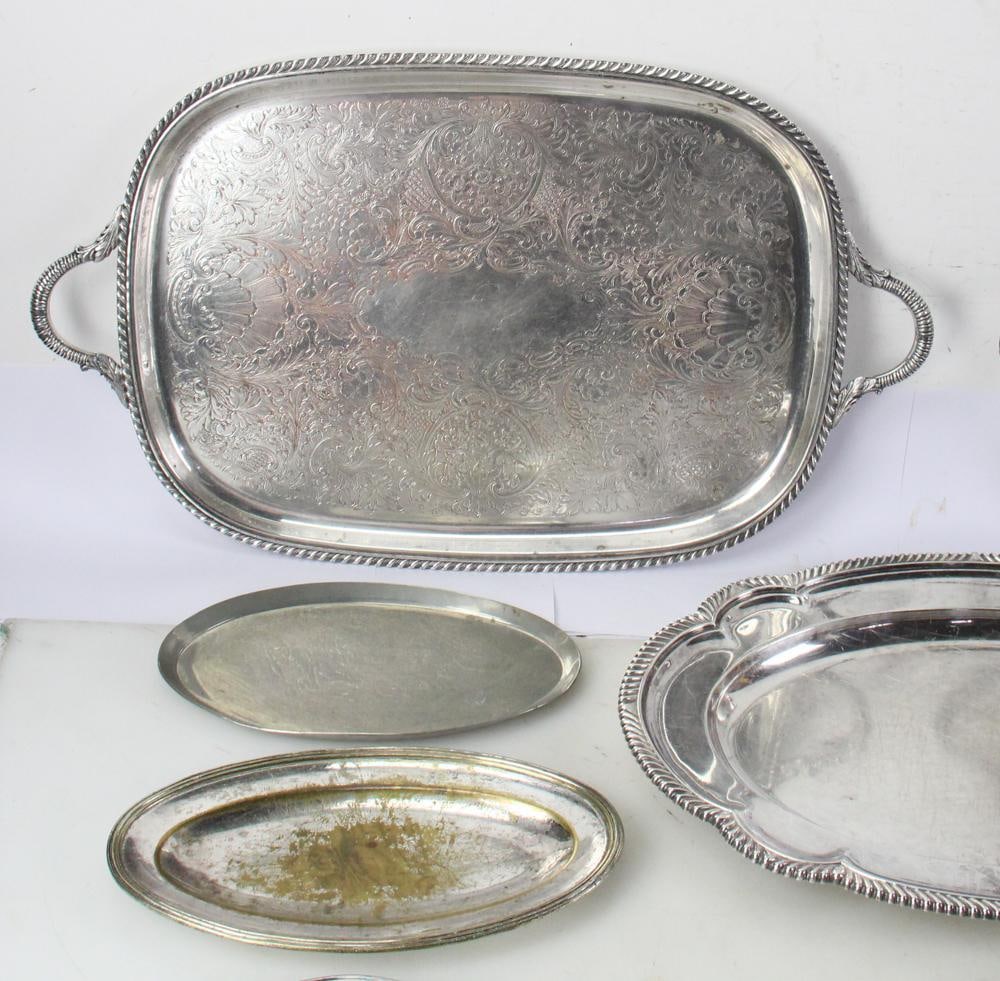 Silverplate Platters, Trays - 2