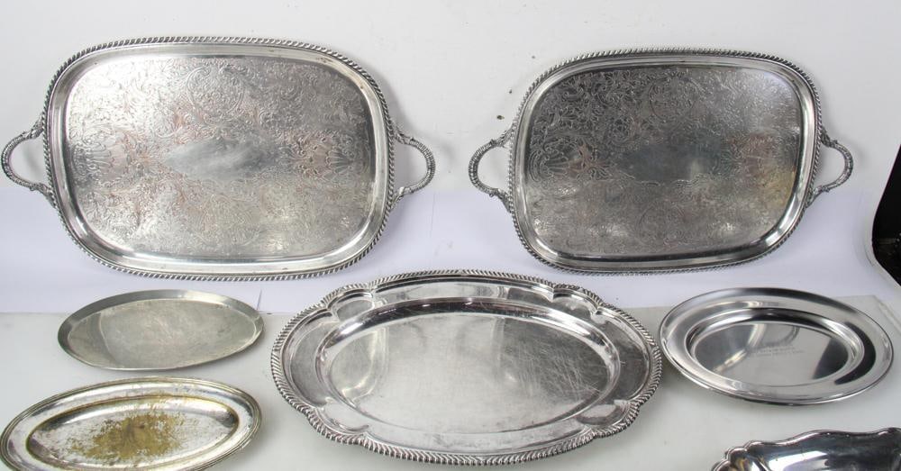 Silverplate Platters, Trays - 3