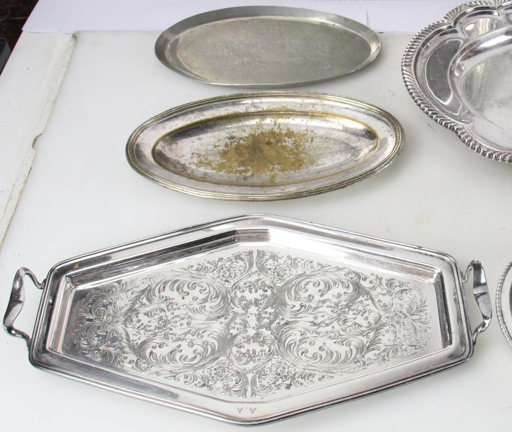 Silverplate Platters, Trays - 4
