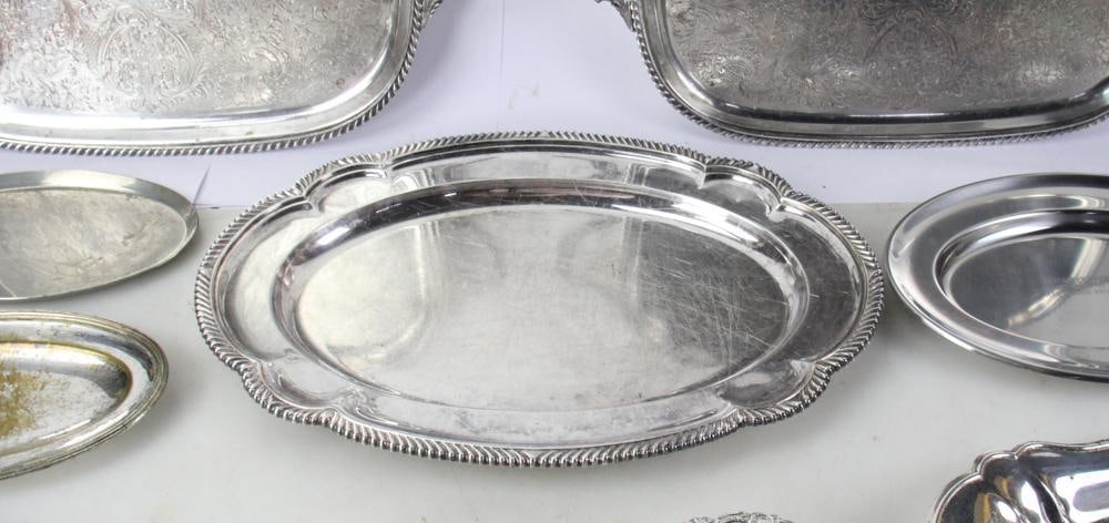Silverplate Platters, Trays - 6