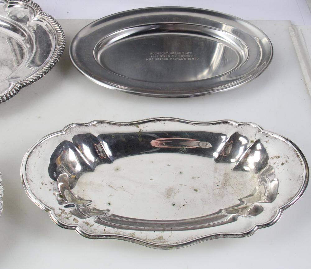 Silverplate Platters, Trays - 8