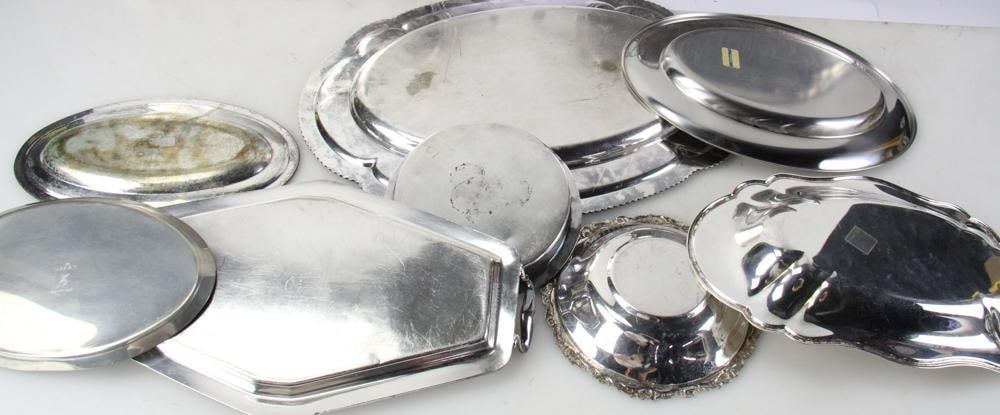 Silverplate Platters, Trays - 9