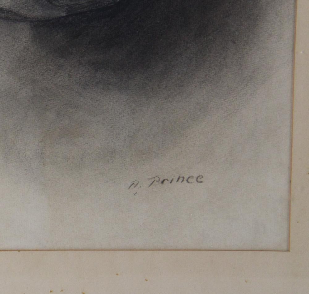 A. Prince, Drawing "Buste, Eines Arabs on Nubian" - 5