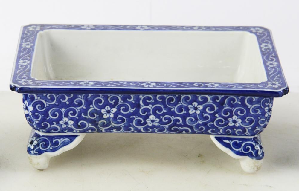 Three Ceramic Cricket Boxes, Planter - 3