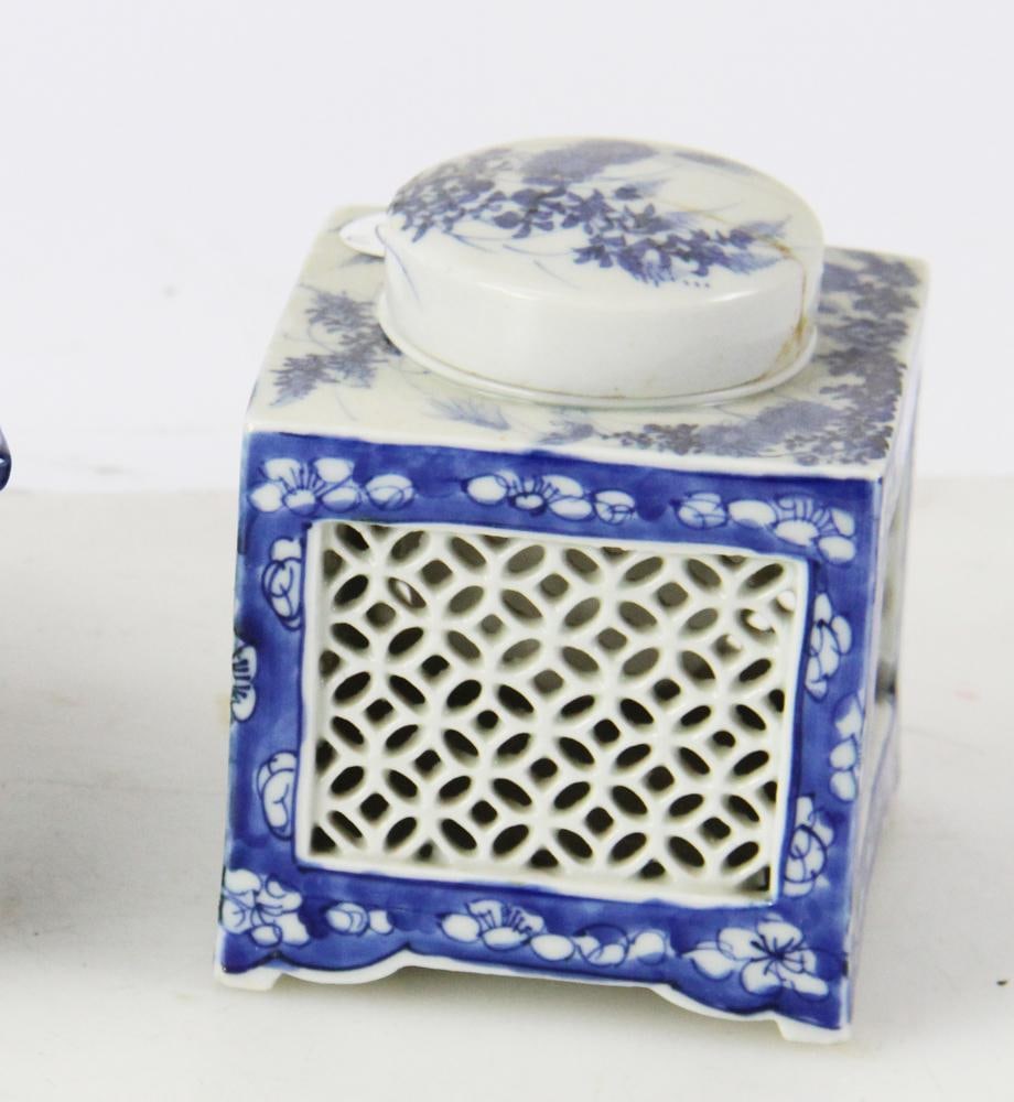 Three Ceramic Cricket Boxes, Planter - 4