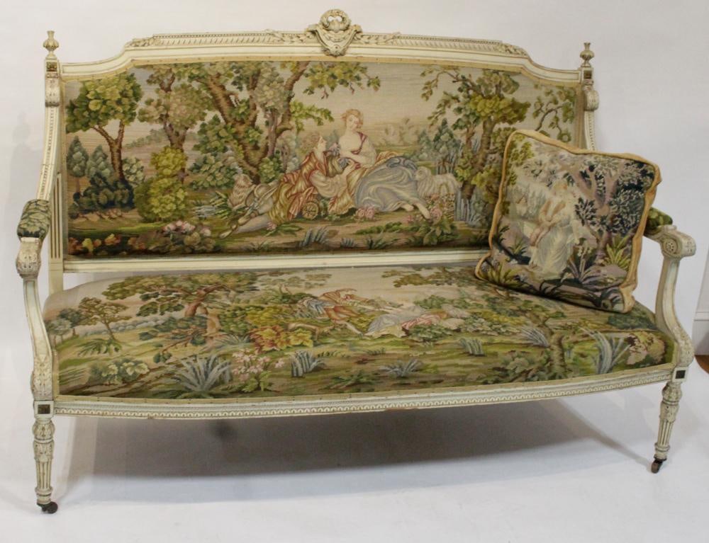 Louis XVI-Style Settee - 3