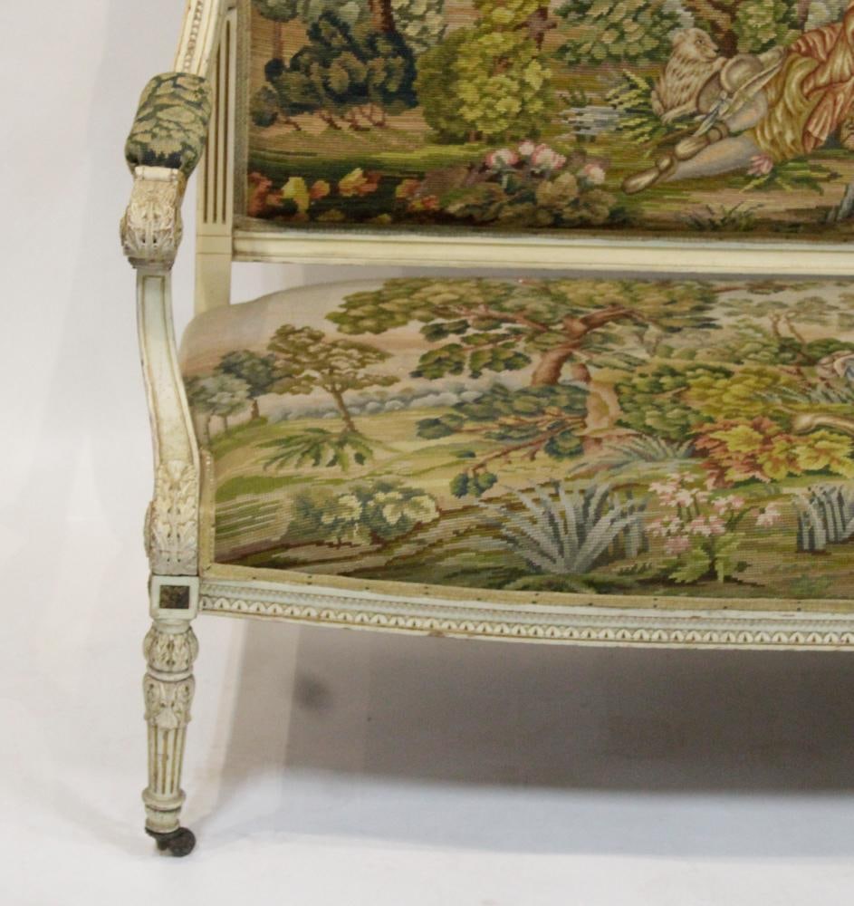 Louis XVI-Style Settee - 4