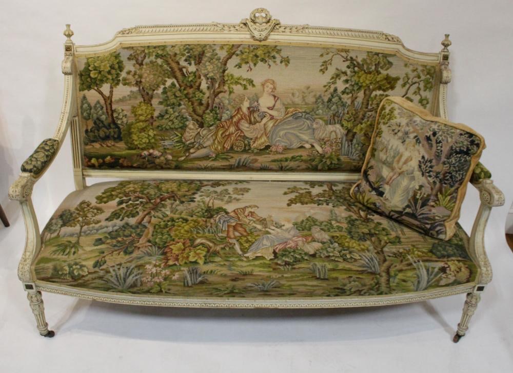 Louis XVI-Style Settee - 6