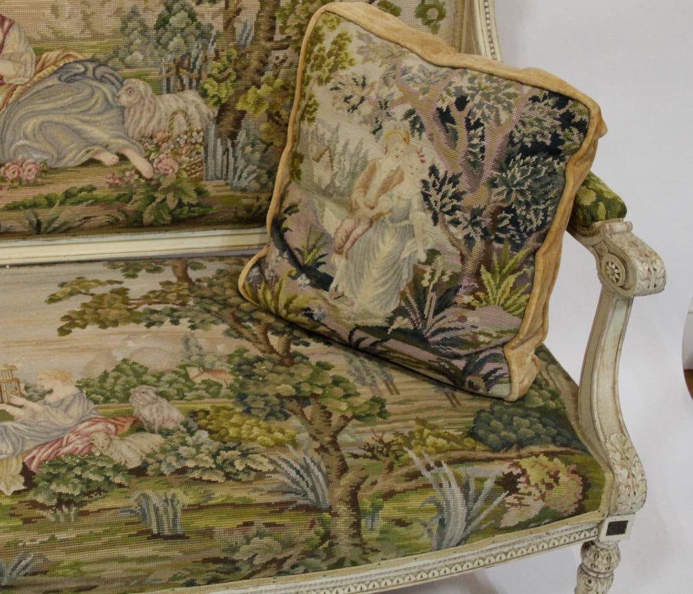 Louis XVI-Style Settee - 7