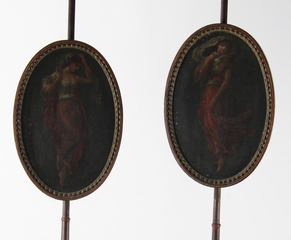 Two 19thC Fire Pole Screens - 4