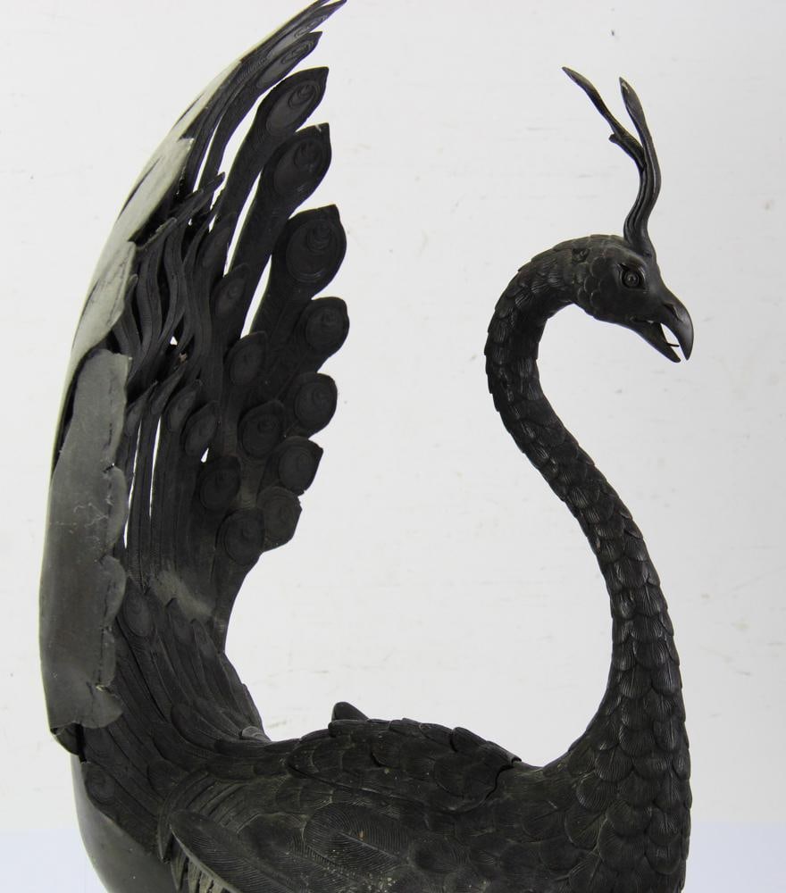 Antique Bronze Peacock - 8