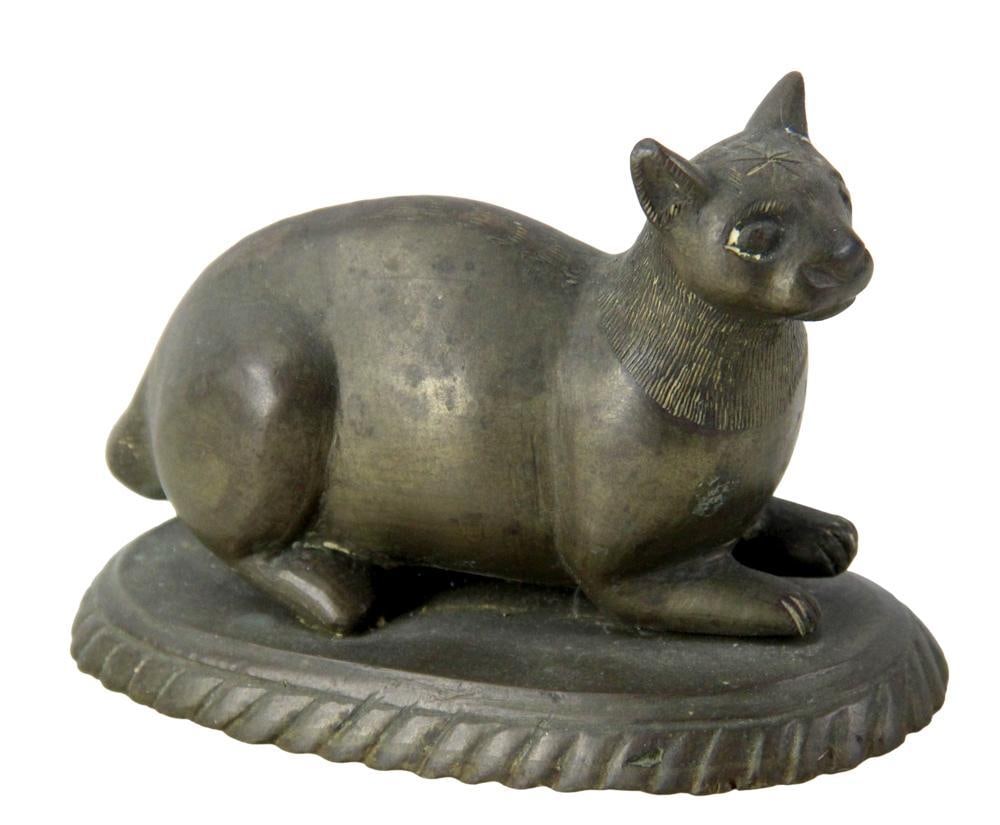 19thC Grand Tour Bronze Cat (1 of 6)