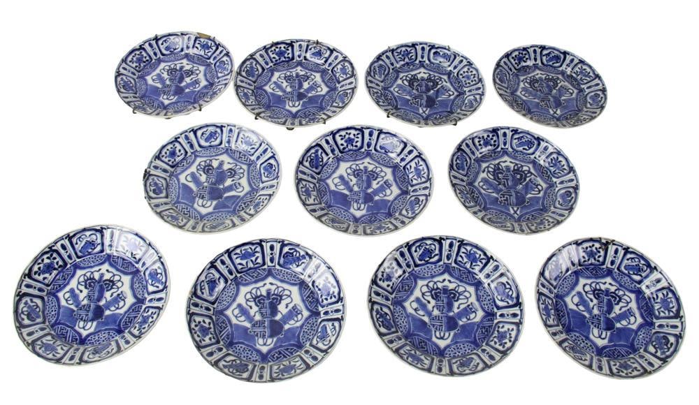 Set of 19thC Chinese Imperial Plates: 19th century Chinese Imperial plates, set of (11), 7 diameter. Provenance: Estate of the late Joseph W. Haley, of Pride's Crossing, Massachusetts.