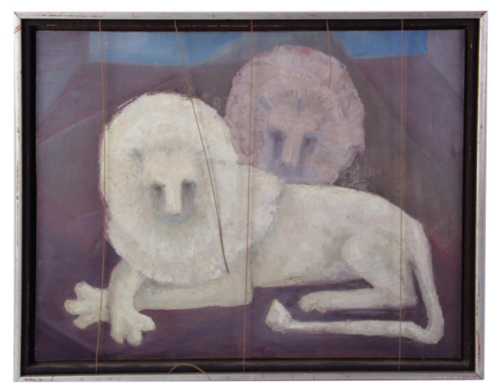 Lions, Oil on Board (1 of 6)
