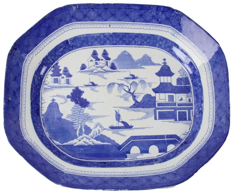 19thC Chinese Canton-style Platter (1 of 7)