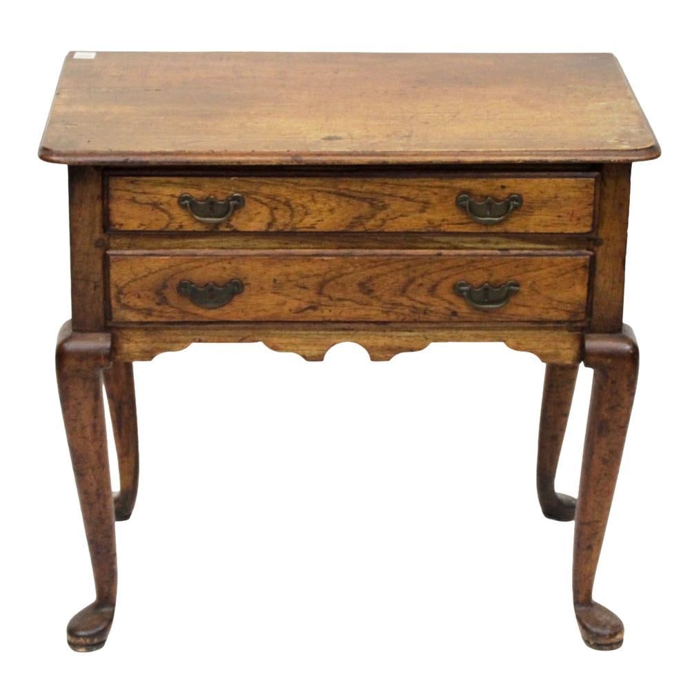 Antique British Two-Drawer Lowboy (1 of 9)