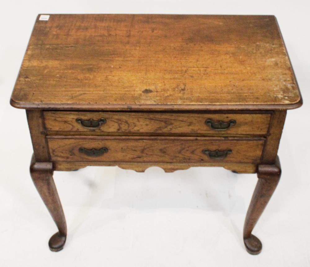 Antique British Two-Drawer Lowboy - 5