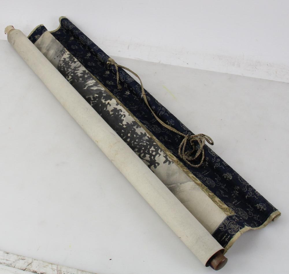Old Chinese Painted Scroll - 6