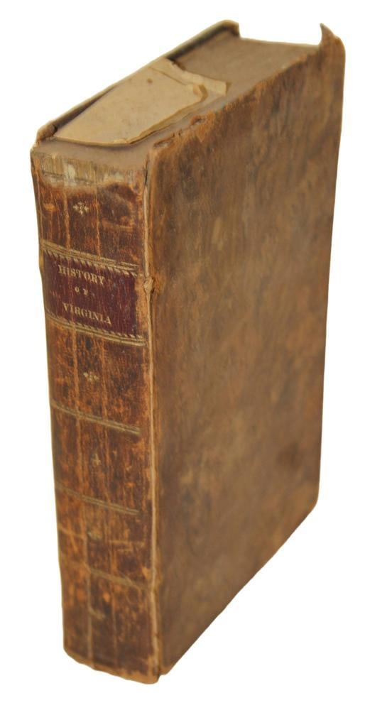 History of Virginia, by John Burk, 1816: History of Virginia, by John Burk, 1816. Provenance: Estate of the late Joseph W. Haley, of Pride's Crossing, Massachusetts.