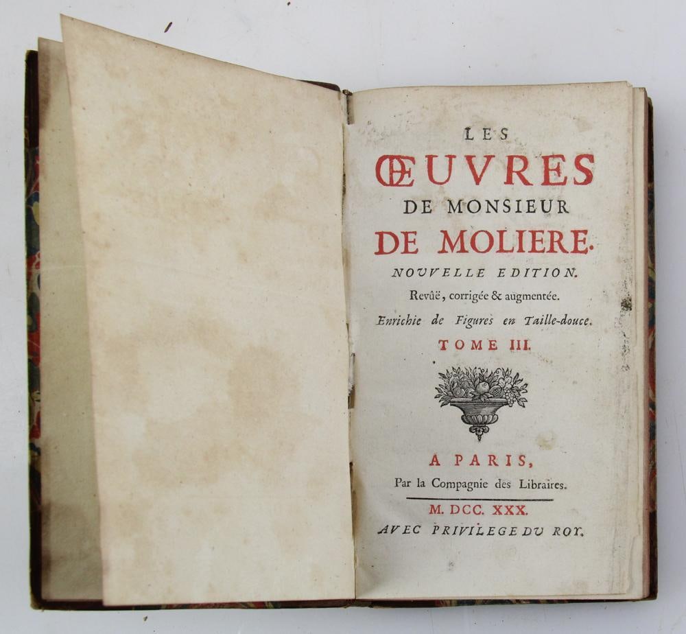 Moliere, Paris, 1730 - 12