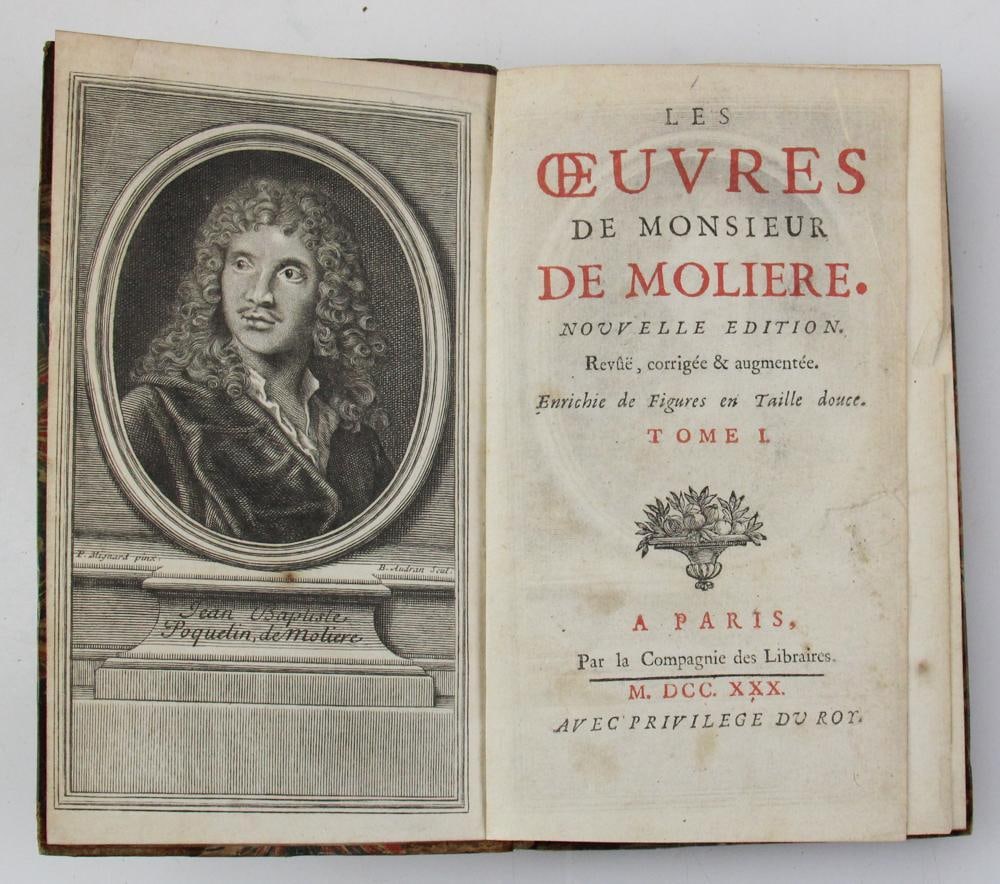 Moliere, Paris, 1730 - 6