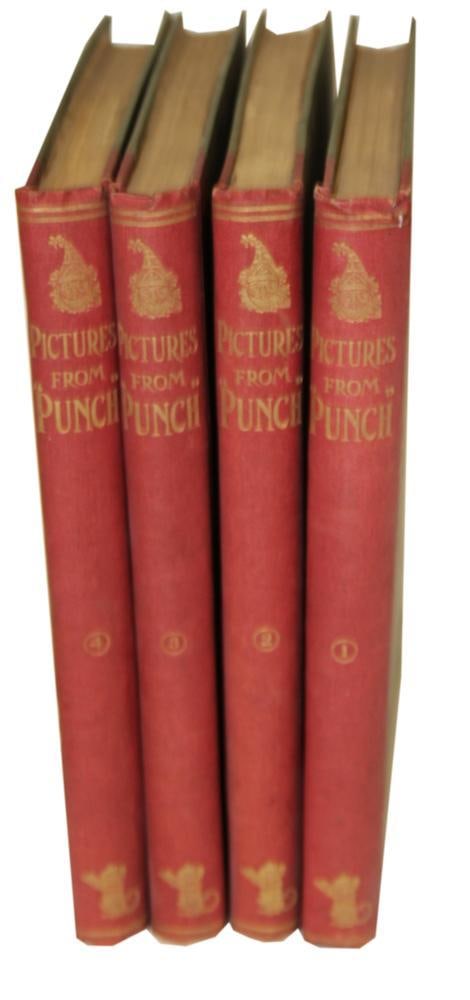 Pictures from Punch, (4) Volumes: Pictures from Punch, (4) volumes. Provenance: Estate of the late Joseph W. Haley, of Pride's Crossing, Massachusetts.