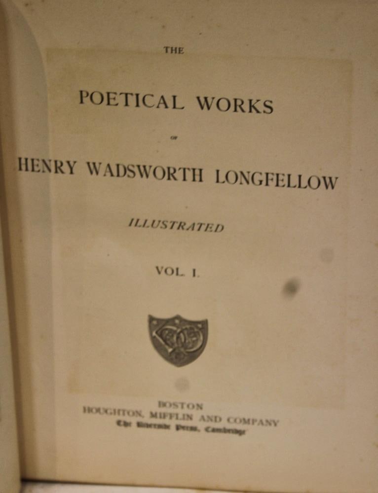 Longfellow, 1879, (2) Volumes - 4