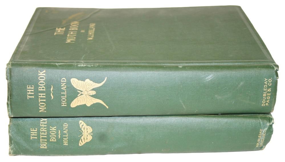 The Butterfly and Moth Books by Holland: The Butterfly and Moth Books by Holland. Provenance: Estate of the late Joseph W. Haley, of Pride's Crossing, Massachusetts.