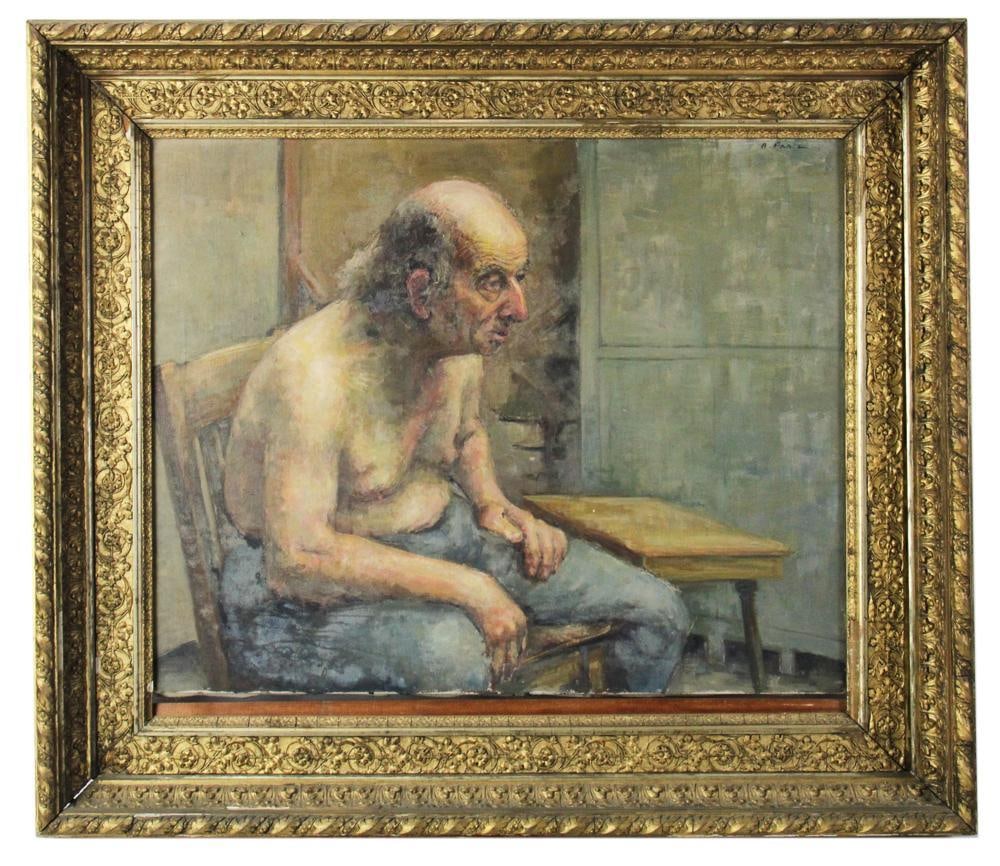 Pansy Prince, Portrait of an Old Man: Pansy Prince, portrait of an old man, oil on canvas, framed. Provenance: Estate of the late Joseph W. Haley, of Pride's Crossing, Massachusetts.
