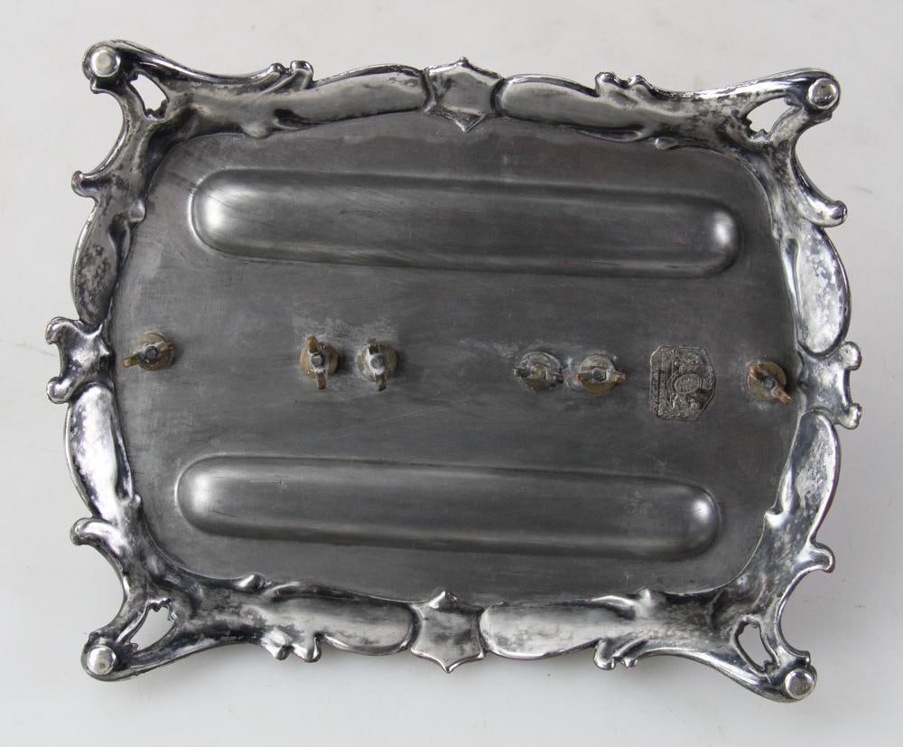 English Silver Inkstand - 11