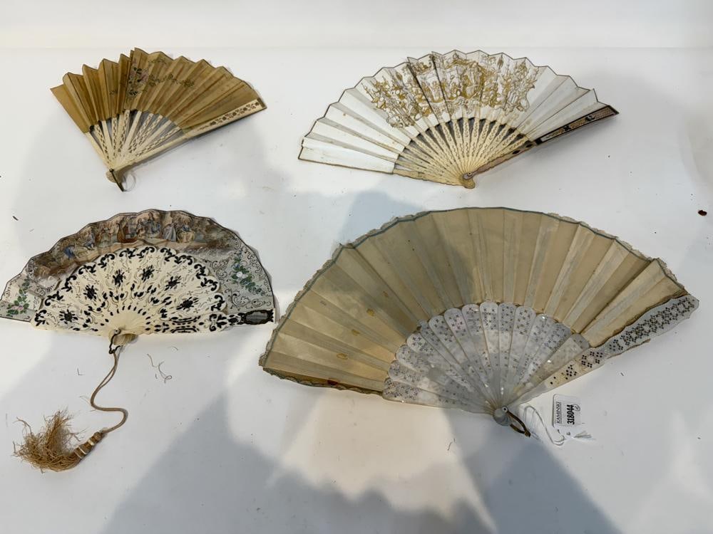 19th/20thC Framed Fans - 2
