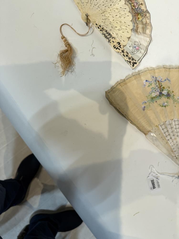 19th/20thC Framed Fans - 3