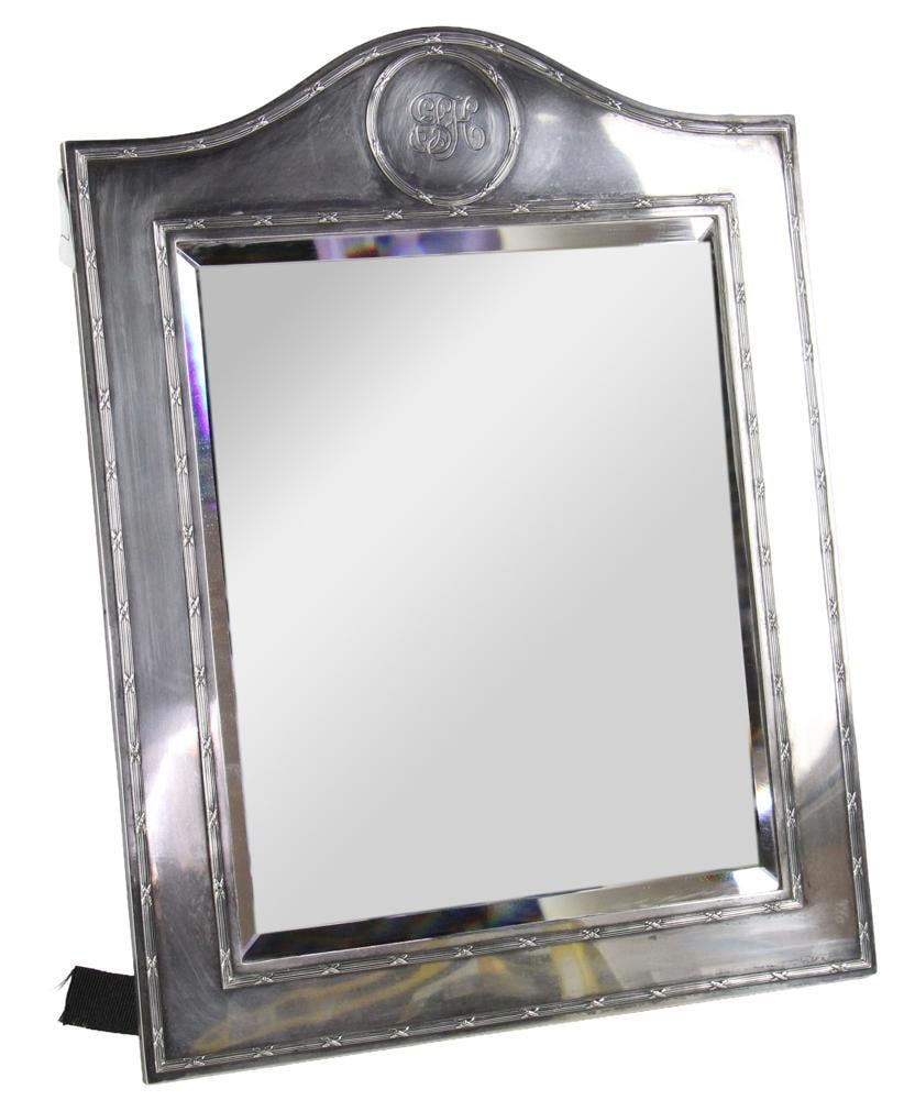 Sterling Framed Mirror, Edward Haley (1 of 8)
