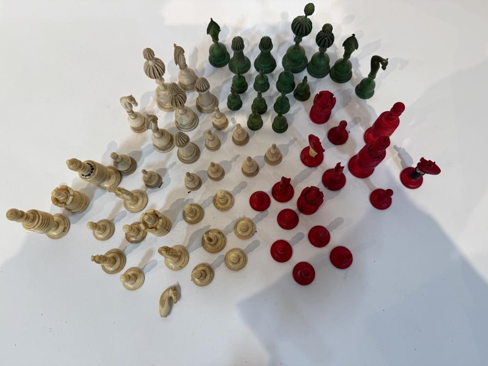 Mid-19thC Chess Sets - 2