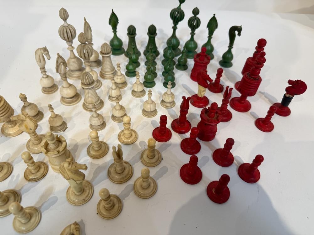 Mid-19thC Chess Sets - 3