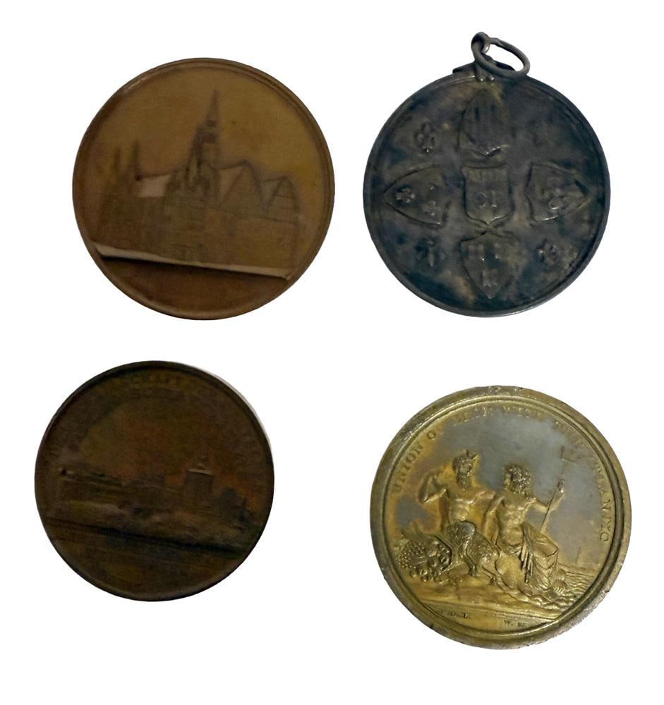 19thC Medals: 19th century medals. Provenance: Estate of the late Joseph W. Haley, of Pride's Crossing, Massachusetts.