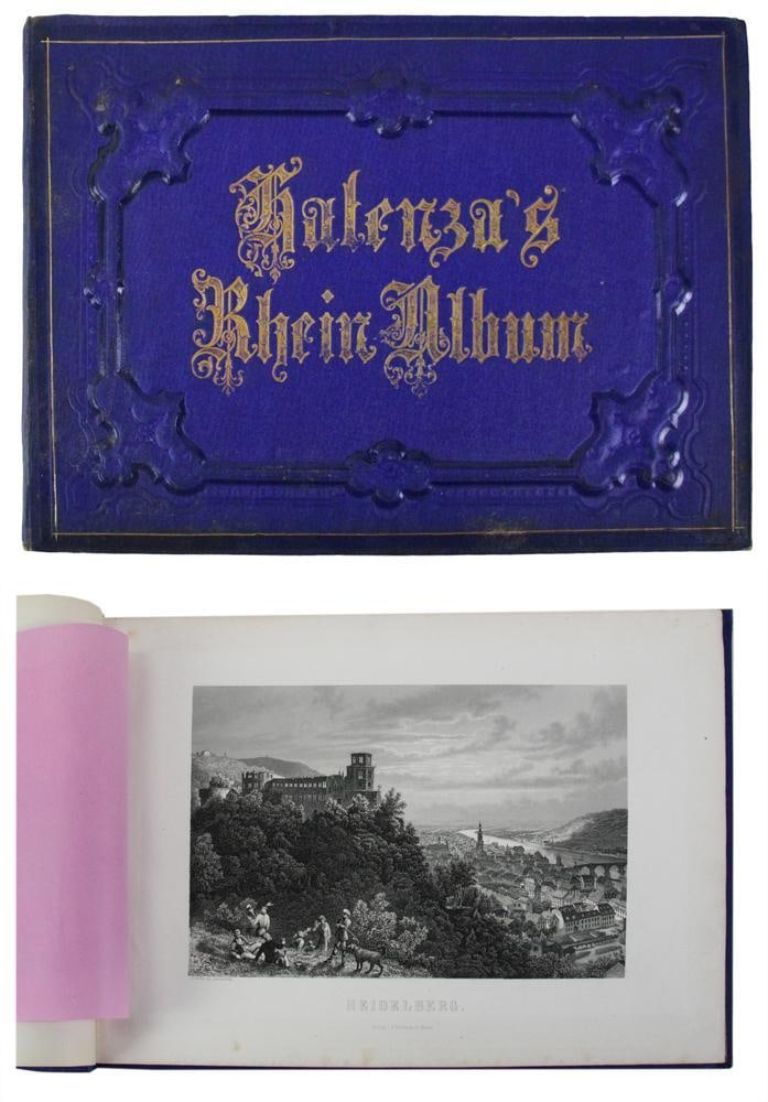 Halenza's Rheinisches Album, Engravings: Halenza's Rheinisches Album, engravings by Verlag von Joseph Halenza, published circa 1870. Provenance: Estate of the late Joseph W. Haley, of Pride's Crossing, Massachusetts.
