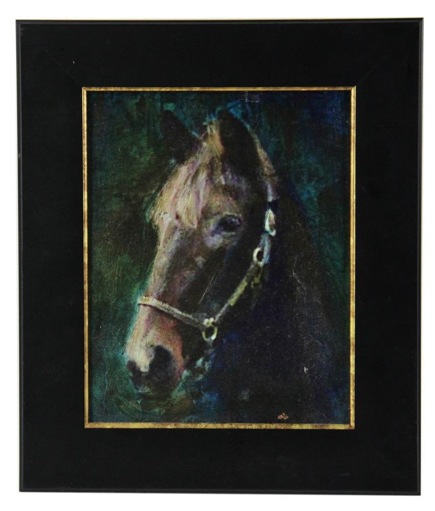 Pansy Prince, Horse Portrait, Oil on Canvas: Pansy Prince, horse portrait, oil on canvas, 9 1/2" x 7 1/2". Provenance: Estate of the late Joseph W. Haley, of Pride's Crossing, Massachusetts.
