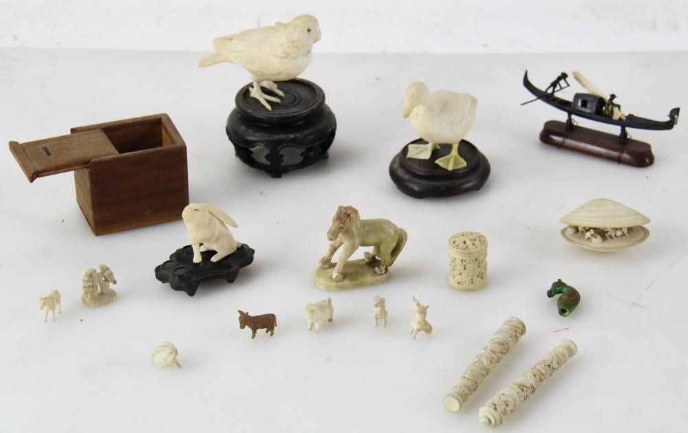 Carved Bone Animals - 2